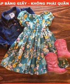 Rập giấy A0 mã R351 - rập đầm bé gái