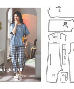 Rập giấy A0 bộ thun mã 1343 (BẢN VẼ)