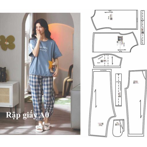 Rập giấy A0 bộ thun mã 1343 (BẢN VẼ)