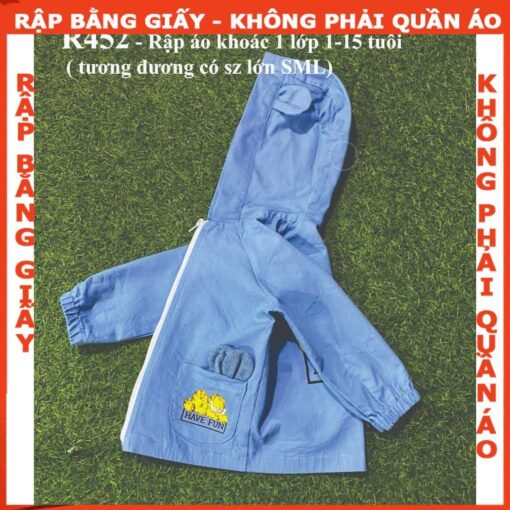 Rập giấy A0 mã R452 - áo khoác mẹ bé