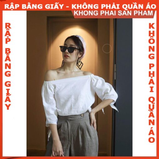 Rập giấy A0 mã 994 - Rập áo trễ vai - Hình ảnh 3