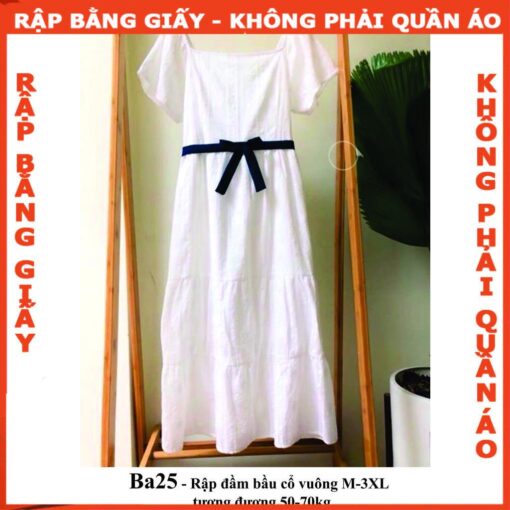Rập giấy A0 may đầm bầu BA25