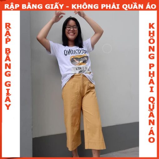 Rập giấy A0 quần suông lửng mã 1209 - Hình ảnh 5