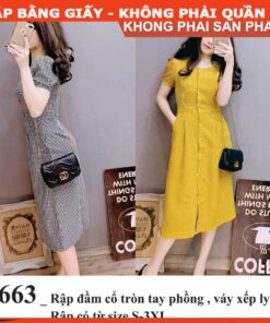 Rập giấy A0 mã 663 - rập đầm nữ