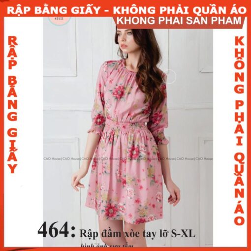 Rập giấy A0 mã 464 - Rập đầm nữ