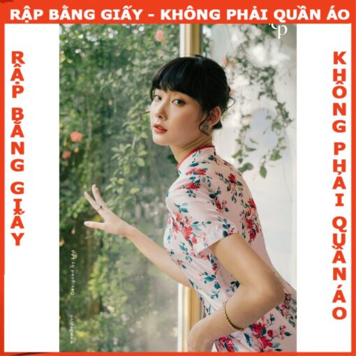 Rập giấy A0 đầm cổ chân dáng ôm mã 1146- - Hình ảnh 3