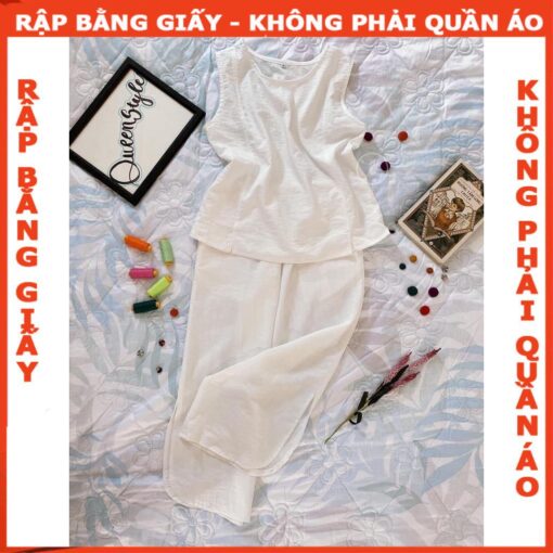 Rập giấy A0 mã 1475- bộ suông sát nách - Hình ảnh 2