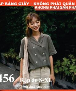Rập áo cổ ve gài lệch mã 456