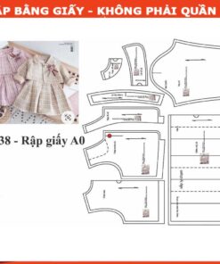Rập giấy A0 may bộ váy mã R438 -BẢN VẼ
