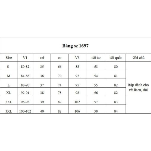 Rập giấy A0  mã 1697 - Rập bộ lưng thun - Hình ảnh 6