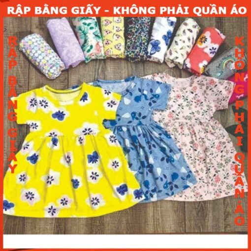 Rập giấy A0 mã R305 - đầm thun tay ngắn cho bé