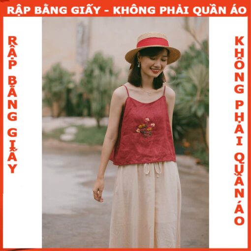 Rập  giấy A0 mã 1387 - áo 2 dây  cách điệu - Hình ảnh 3