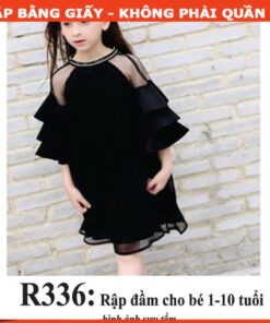 Rập mã R336 - đầm kiểu tay 3 tầng
