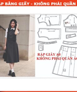 Rập giấy A0 set váy áo công sở mã 389