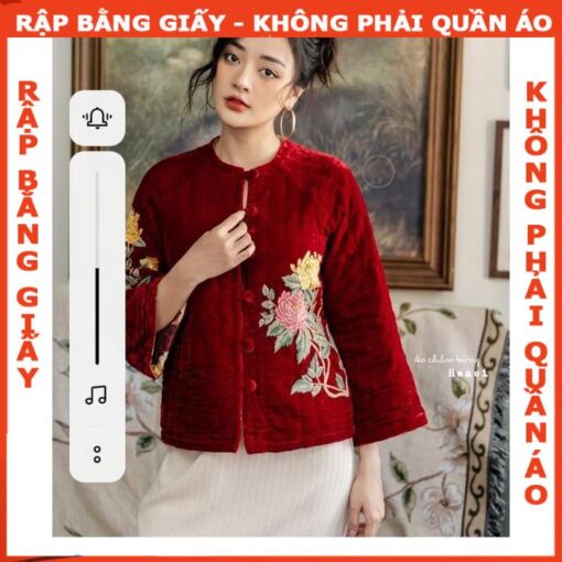 Rập giấy A0 may áo chần bông mã 02 - Hình ảnh 2
