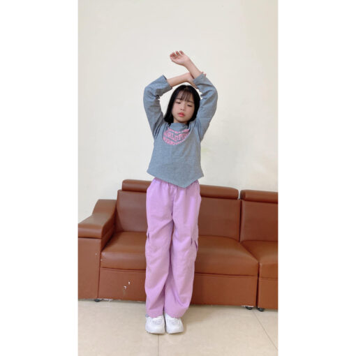 Rập giấy A0 mã R44 - bộ quần suông áo thun mẹ bé - Hình ảnh 6