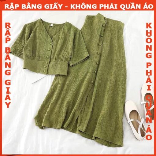 Rập giấy A0 mã 802 - set váy áo