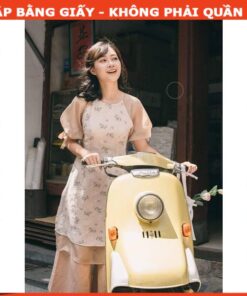 Alternative view of Rập giấy A0 mã AD22 - áo dài 2 lớp tay phồng