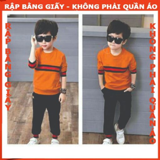 Rập giấy A0 bộ thun bé trai mã B26 (BẢN VẼ)