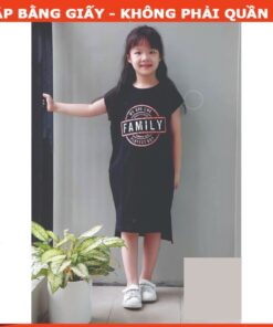 Rập  mã R392 - đầm thun suông cho mẹ bé