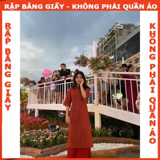 Rập giấy A0 may áo dài người lớn mã AD10 - Hình ảnh 2