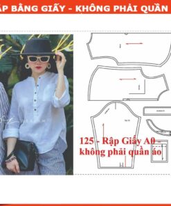 Rập giấy A0 áo cổ chân mã 125