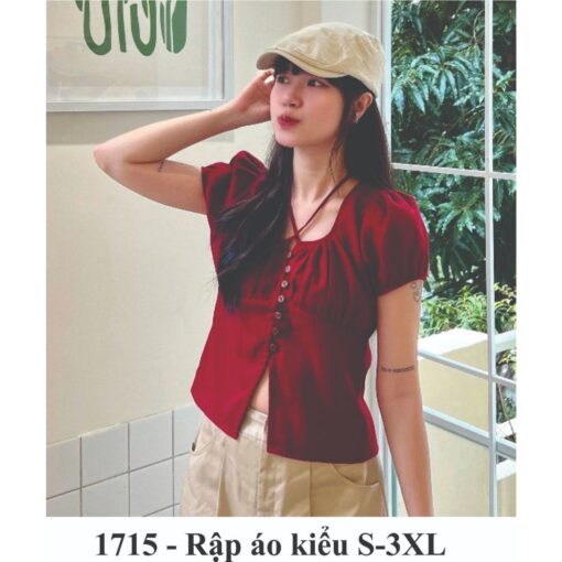 Rập giấy A0 áo kiểu nữ mã 1715 - Hình ảnh 3