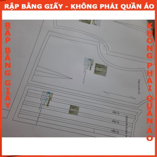 Rập giấy A0 đầm dài mã 1171 - Hình ảnh 3