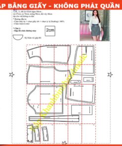 Alternative view of Rập set váy A áo tay dài mã 1236