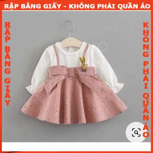 Rập giấy A0 đầm bé mã R466 (BẢN VẼ)