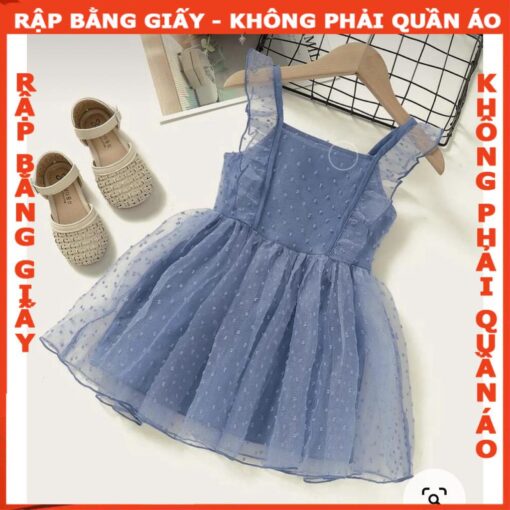 Rập giấy A0 đầm cánh tiên bé gái  R461