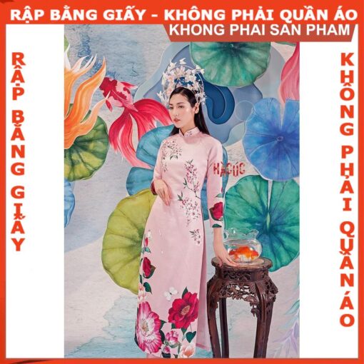 Rập giấy A0 may áo dài pen ngực AD33 - Hình ảnh 3