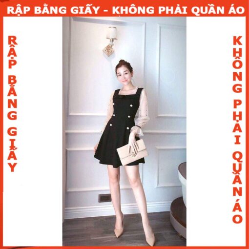 Rập giấy A0 mã 1017 - Rập đầm 7 mảnh - Hình ảnh 2