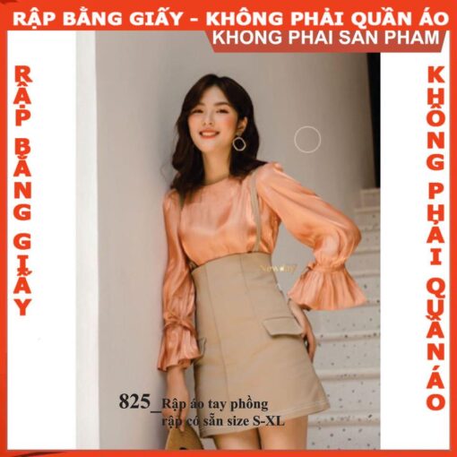 Rập giấy A0 mã 825 - Rập áo kiểu nữ