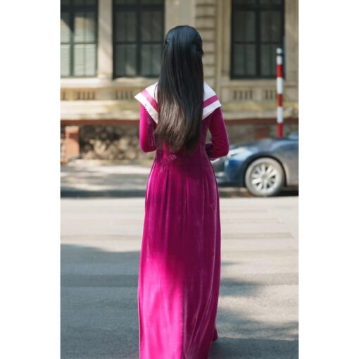 Rập giấy A0 mã AD55 - áo dài may vải nhung co dãn - Hình ảnh 4