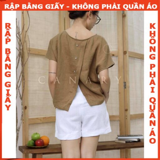 Rập set quần short và áo tay liền mã 1244 - Hình ảnh 4
