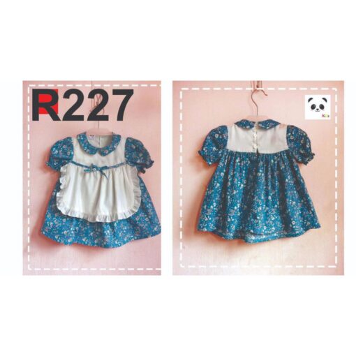 Rập giấy A0 đầm bé gái mã R227 - Hình ảnh 2