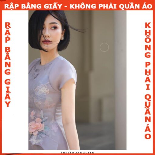 Rập giấy mã 1054 - đầm cách điệu dáng A - Hình ảnh 5