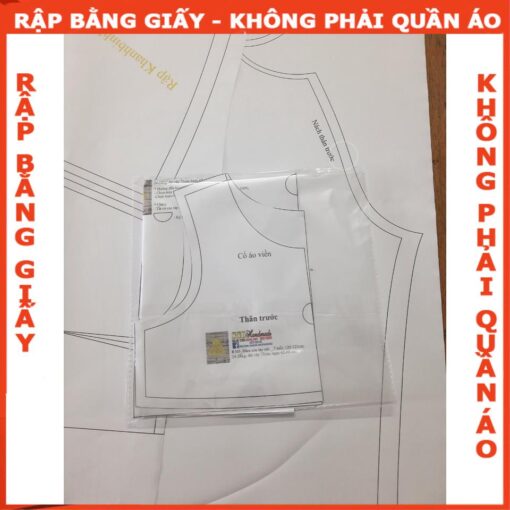 Rập mã R336 - đầm kiểu tay 3 tầng - Hình ảnh 2