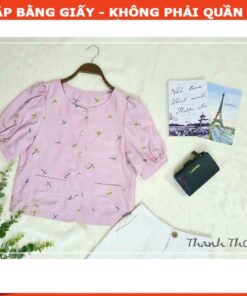 Rập giấy A0 - mã 1337 áo cổ tròn tay phồng