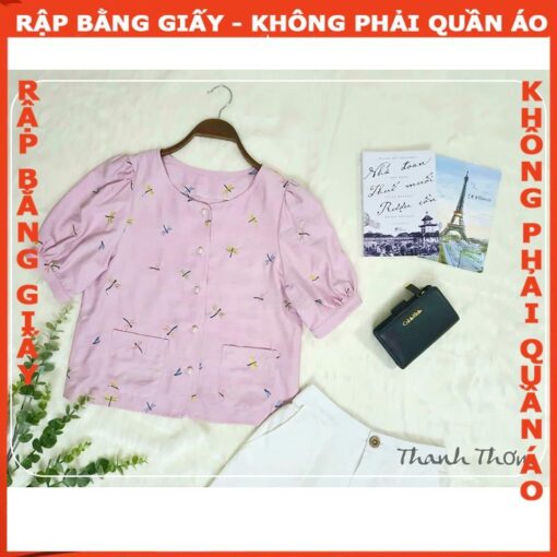 Rập giấy A0 - mã 1337 áo cổ tròn tay phồng