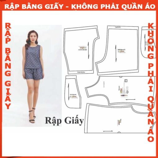 Rập may bộ mã 966- bộ đùi sát nách