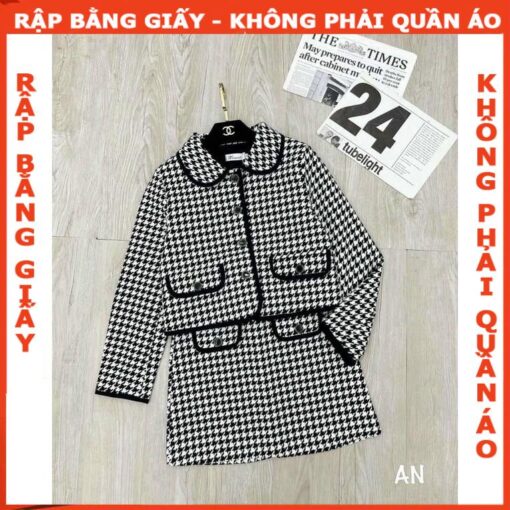 Rập giấy A0 set váy A áo cổ sen mã 1394 - Hình ảnh 5