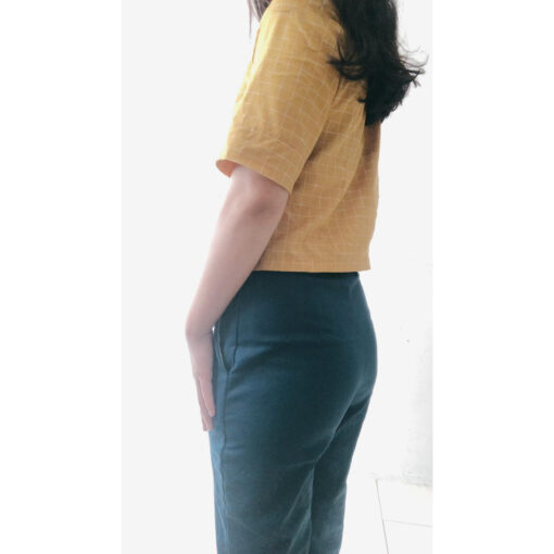 Rập giấy A0 mã 1041  - áo danton croptop - Hình ảnh 3