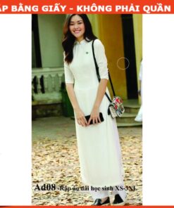 Alternative view of Rập giấy A0 may áo dài học sinh AD08 ( áo + quần)