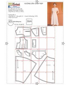 Alternative view of Rập giấy A0 đầm kiểu nữ mã 36