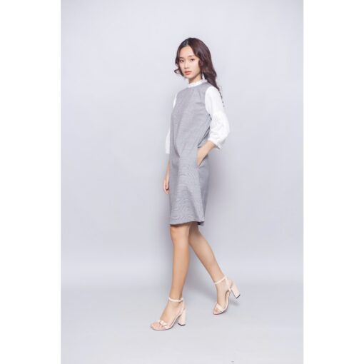 Rập giấy A0 mã 573 - đầm suông tay phồng - Hình ảnh 2