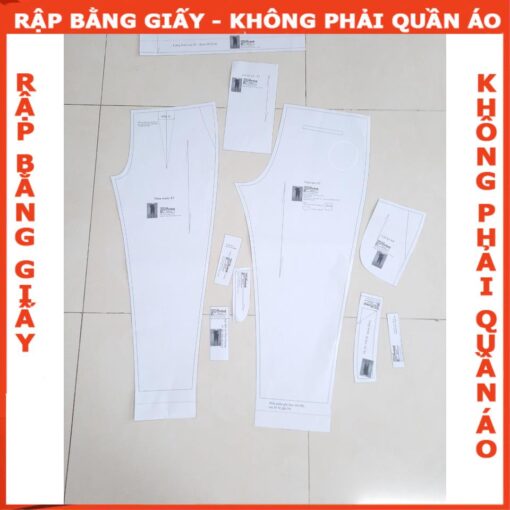 Rập giấy A0 mã 663 - rập đầm nữ - Hình ảnh 3
