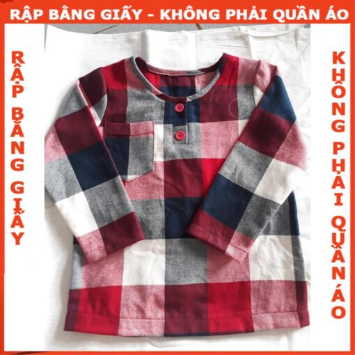 Rập giấy A0 bộ dài tay bé trai mã R154 - Hình ảnh 2
