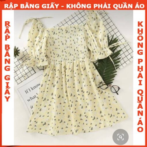 Rập giấy A0 mã 1623 - đầm nhún thun chỉ